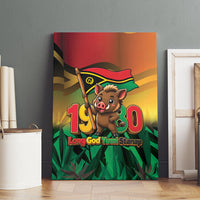 Vanuatu Independence Day Canvas Wall Art Chibi Boar Proud To Be A Ni-Van LT14 - Polynesian Pride