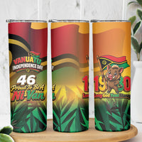 Vanuatu Independence Day Skinny Tumbler Chibi Boar Proud To Be A Ni-Van LT14 - Polynesian Pride