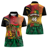 Vanuatu Independence Day Women Polo Shirt Chibi Boar Proud To Be A Ni-Van LT14 - Polynesian Pride