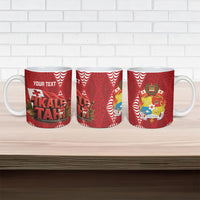 Tonga Rugby Custom Ceramic Mug 2026 Go Ikale Tahi Ngatu Pattern LT14 - Polynesian Pride