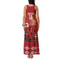 Tonga Rugby Custom Family Matching Tank Maxi Dress and Hawaiian Shirt 2026 Go Ikale Tahi Ngatu Pattern LT14 - Polynesian Pride