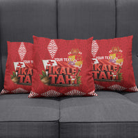 Tonga Rugby Custom Pillow Cover 2026 Go Ikale Tahi Ngatu Pattern LT14 - Polynesian Pride