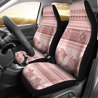 Pastel Pink Samoa Siapo Teuila Flowers Car Seat Cover - Polynesian Pride