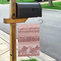 Pastel Pink Samoa Siapo Teuila Flowers Garden Flag - Polynesian Pride