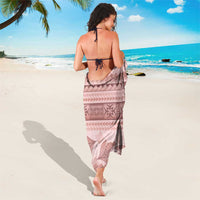 Pastel Pink Samoa Siapo Teuila Flowers Sarong - Polynesian Pride
