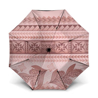 Pastel Pink Samoa Siapo Teuila Flowers Umbrella - Polynesian Pride