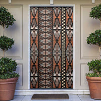 Malo e lelei Tonga Door Cover Tongan Ngatu Vintage Brown - Polynesian Pride