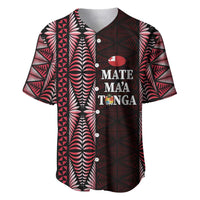 Tonga Rugby Personalised Baseball Jersey 2025 Mate Maa Tonga Ngatu Motif - Polynesian Pride