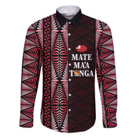 Tonga Rugby Personalised Family Matching Mermaid Dress and Hawaiian Shirt 2025 Mate Maa Tonga Ngatu Motif - Polynesian Pride
