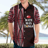 Tonga Rugby Personalised Hawaiian Shirt 2025 Mate Maa Tonga Ngatu Motif - Polynesian Pride