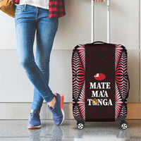 Tonga Rugby Luggage Cover 2025 Mate Maa Tonga Ngatu Motif - Polynesian Pride