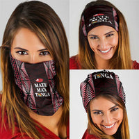 Tonga Rugby Neck Gaiter 2025 Mate Maa Tonga Ngatu Motif - Polynesian Pride
