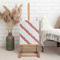 White Sunday Tonga Fakame Canvas Wall Art Tongan Ngatu Heilala Lei - Polynesian Pride