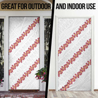 White Sunday Tonga Fakame Door Cover Tongan Ngatu Heilala Lei - Polynesian Pride