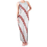 White Sunday Tonga Fakame Family Matching Tank Maxi Dress and Hawaiian Shirt Tongan Ngatu Heilala Lei - Polynesian Pride