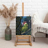 New Zealand Christmas Canvas Wall Art Cute Kakapo Meri Kirihimete Maori Koru LT14 - Polynesian Pride
