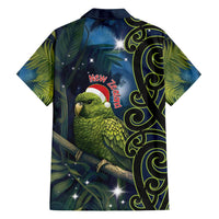 New Zealand Christmas Family Matching Summer Maxi Dress and Hawaiian Shirt Cute Kakapo Meri Kirihimete Maori Koru LT14 - Polynesian Pride