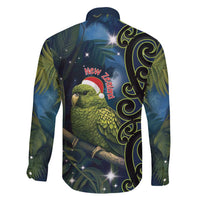 New Zealand Christmas Family Matching Summer Maxi Dress and Hawaiian Shirt Cute Kakapo Meri Kirihimete Maori Koru LT14 - Polynesian Pride