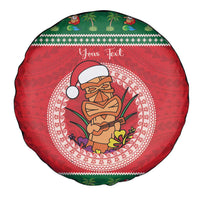 Personalized Hawaii Christmas Spare Tire Cover Tiki Santa Mele Kalikimaka