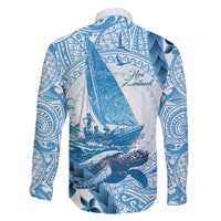 New Zealand Sailing Family Matching Summer Maxi Dress and Hawaiian Shirt Aotearoa Yacht Racing - Born To Sail LT14 - Polynesian Pride
