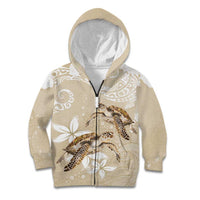 Happy Valentine's Day Polynesia Kid Hoodie SeaTurtle Couple Polynesian - Pollinate Color