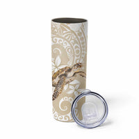 Happy Valentine's Day Polynesia Skinny Tumbler SeaTurtle Couple Polynesian - Pollinate Color LT14 - Polynesian Pride