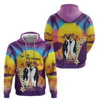 Hawaii Penguin Couple Zip Hoodie You Are My Valentine - Tropical Sunset Vibes LT14 - Polynesian Pride