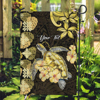 Personalised Aloha Hawaii Oahu Island Garden Flag Gathering Place Sea Turtle Ilima Flowers