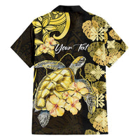 Personalised Aloha Hawaii Oahu Island Hawaiian Shirt Gathering Place Sea Turtle Ilima Flowers