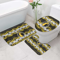 Personalised Cook Islands Aitutaki Bathroom Set Tiare Maori Polynesian Waves Tattoo