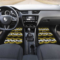 Personalised Cook Islands Aitutaki Car Mats Tiare Maori Polynesian Waves Tattoo