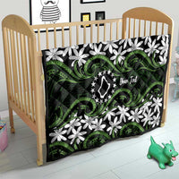 Personalised Cook Islands Palmerston Quilt Tiare Maori Polynesian Waves Tattoo