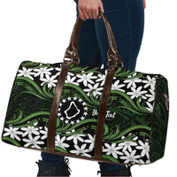 Personalised Cook Islands Palmerston Travel Bag Tiare Maori Polynesian Waves Tattoo