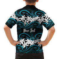 Personalised Cook Islands Penrhyn Atoll Family Matching Mermaid Dress and Hawaiian Shirt Tiare Maori Polynesian Waves Tattoo LT14 - Polynesian Pride