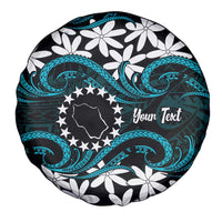 Personalised Cook Islands Penrhyn Atoll Spare Tire Cover Tiare Maori Polynesian Waves Tattoo LT14 - Polynesian Pride