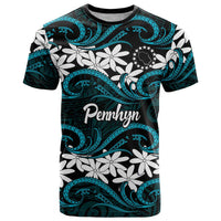 Personalised Cook Islands Penrhyn Atoll T Shirt Tiare Maori Polynesian Waves Tattoo