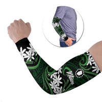 Personalised Cook Islands Mitiaro Arm Sleeves Tiare Maori Polynesian Waves Tattoo