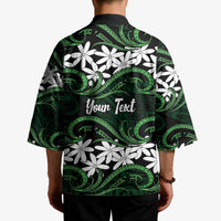 Personalised Cook Islands Mitiaro Kimono Tiare Maori Polynesian Waves Tattoo