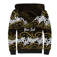 Personalised Cook Islands Manihiki Sherpa Hoodie Tiare Maori Polynesian Waves Tattoo LT14 - Polynesian Pride
