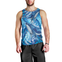 New Zealand Humpback Whale Matariki Men Tank Top Maori New Year Taniko Niho Taniwha LT14 - Polynesian Pride