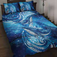 New Zealand Humpback Whale Matariki Quilt Bed Set Maori New Year Taniko Niho Taniwha