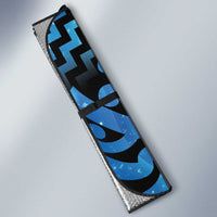 Humpback Whale Matariki New Zealand Auto Sun Shade NZ Maori Paikea Poutama Luxury Blue LT14 - Polynesian Pride