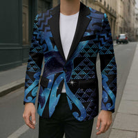 Humpback Whale Matariki New Zealand Blazer NZ Maori Paikea Poutama Luxury Blue
