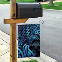 Humpback Whale Matariki New Zealand Garden Flag NZ Maori Paikea Poutama Luxury Blue LT14 - Polynesian Pride