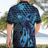 Humpback Whale Matariki New Zealand Hawaiian Shirt NZ Maori Paikea Poutama Luxury Blue LT14 - Polynesian Pride