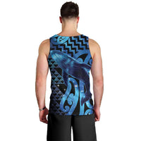 Humpback Whale Matariki New Zealand Men Tank Top NZ Maori Paikea Poutama Luxury Blue LT14 - Polynesian Pride