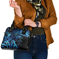 Humpback Whale Matariki New Zealand Shoulder Handbag NZ Maori Paikea Poutama Luxury Blue LT14 - Polynesian Pride
