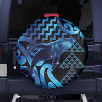 Humpback Whale Matariki New Zealand Spare Tire Cover NZ Maori Paikea Poutama Luxury Blue LT14 No hole Blue - Polynesian Pride