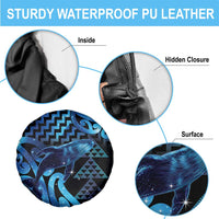 Humpback Whale Matariki New Zealand Spare Tire Cover NZ Maori Paikea Poutama Luxury Blue LT14 - Polynesian Pride