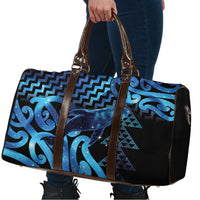 Humpback Whale Matariki New Zealand Travel Bag NZ Maori Paikea Poutama Luxury Blue LT14 - Polynesian Pride